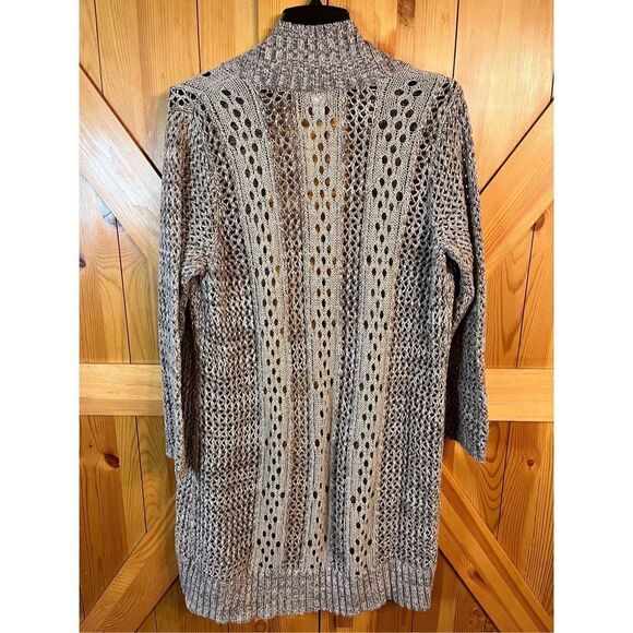 Chico’s Open Front Open Knit Long Cardigan Size 3 / Large (2198) - Picture 6 of 6